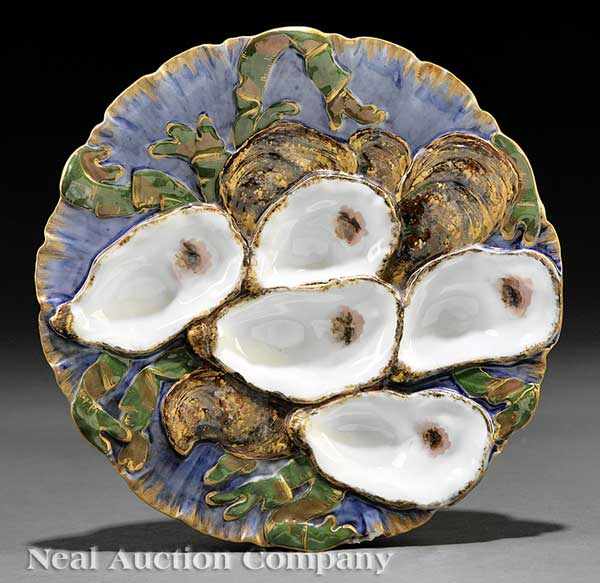 Appraisal: A Limoges Porcelain Oyster Plate from the White House Service