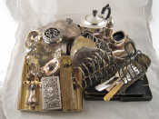 Appraisal: A large quantity of silver plate including fish servers and