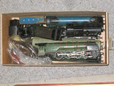 Appraisal: Six playworn Hornby Dublo locomotives comprising two Duchess of Montrose