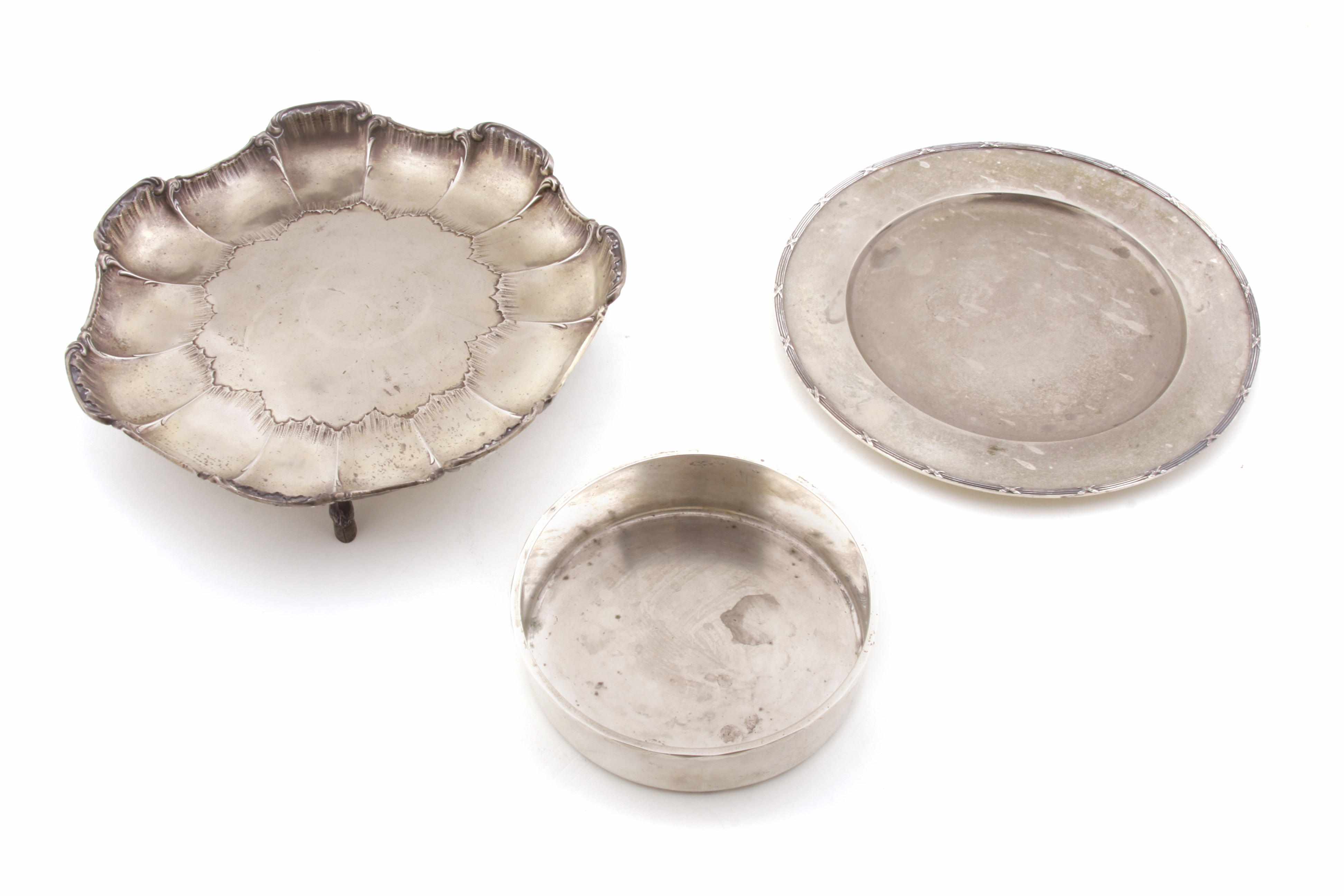 Appraisal: Three pieces of Norwegian silver hollowware th - th centuryComprising