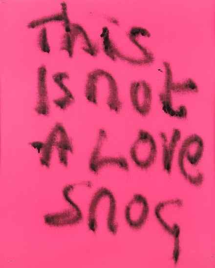 Appraisal: Fiona Banner b This is not a Love Song screenprint