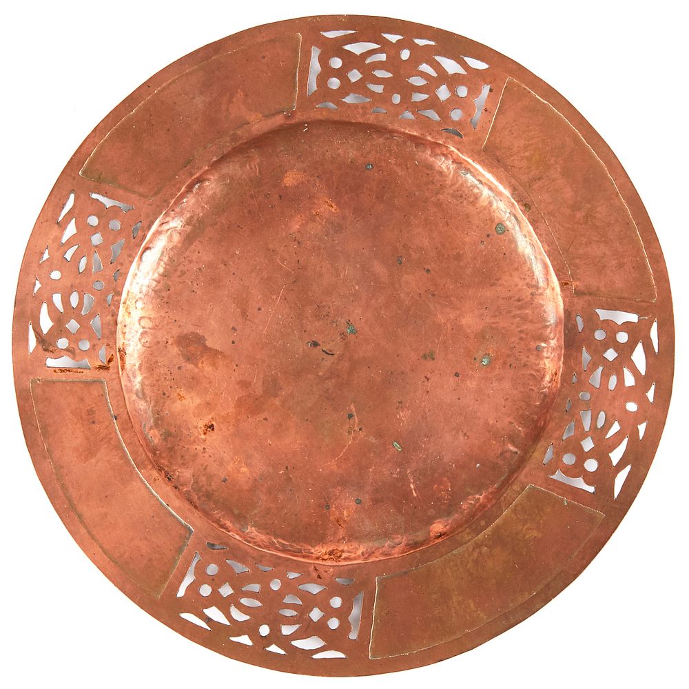 Appraisal: Attrib St Paul School of Art Handwrought Copper Tray Attributed