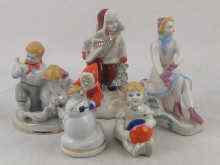 Appraisal: Five Soviet Russian and Ukrainian porcelain figures