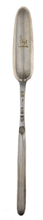 Appraisal: A GEORGE III MARROW SCOOP crested cm l by T