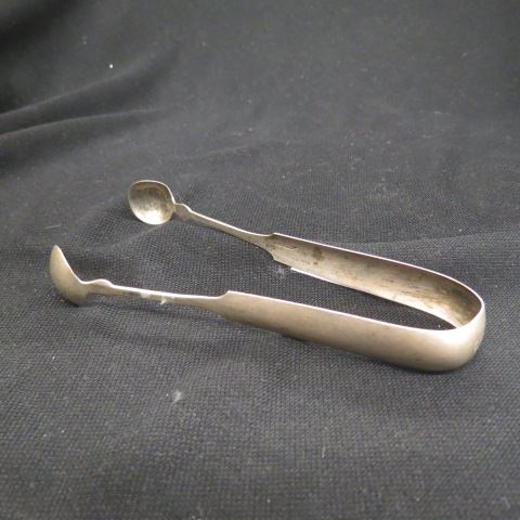 Appraisal: Newell Harding American Coin Silver Tongs signed grams Boston maker