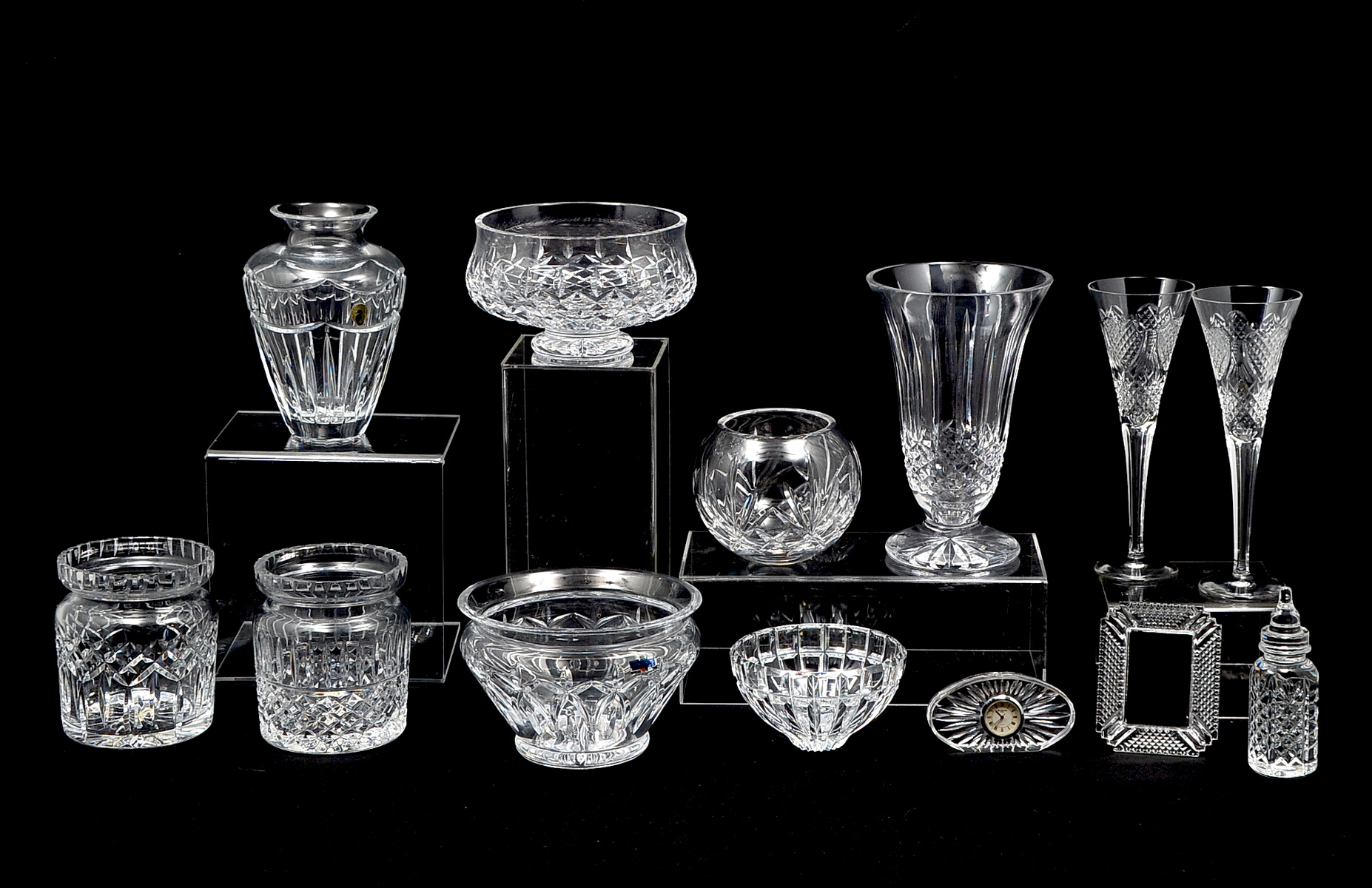 Appraisal: PIECE WATERFORD CRYSTAL COLLECTION Comprising - tall champagne glasses -