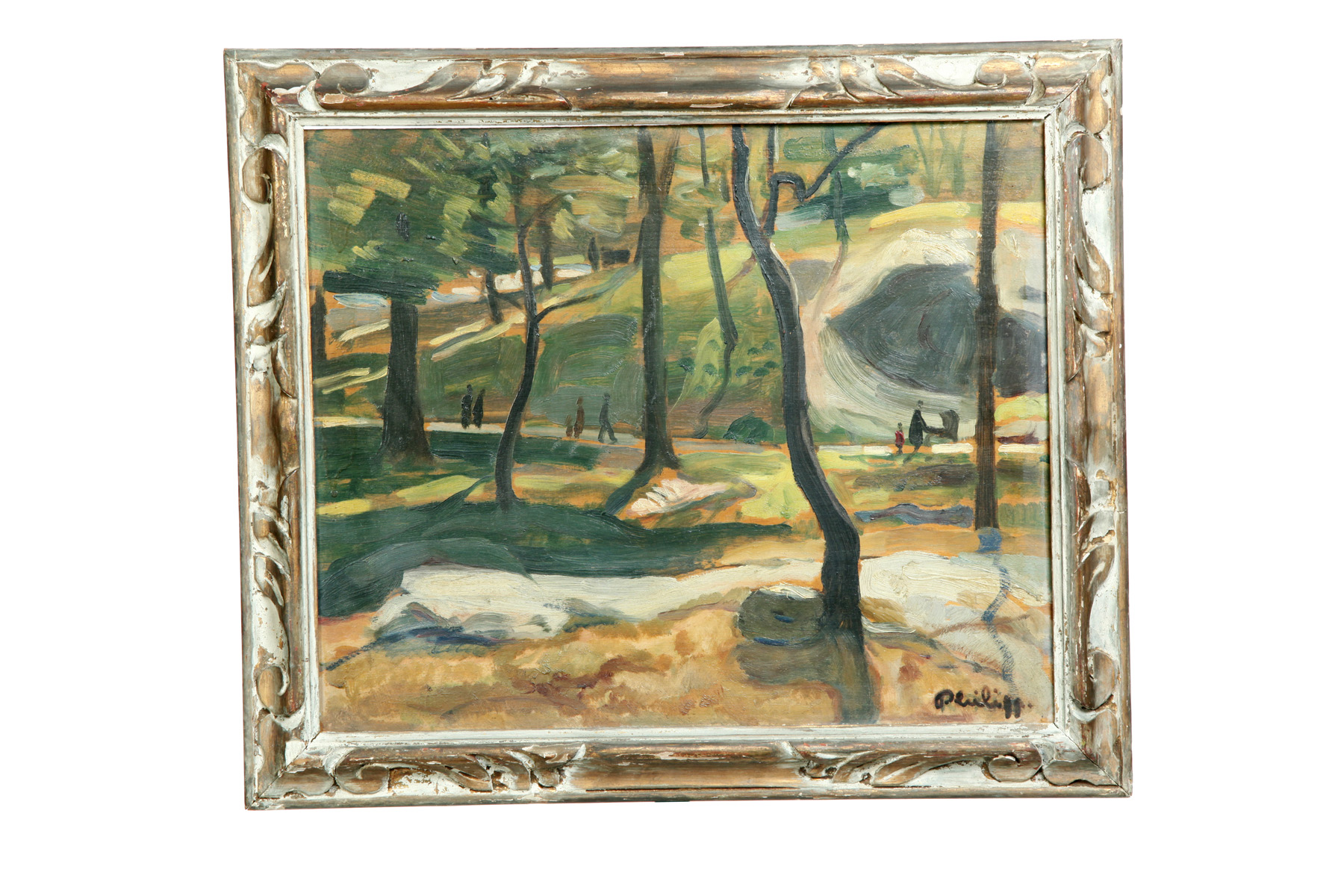 Appraisal: LANDSCAPE BY ROBERT PHILIPP NEW YORK - Oil on wooden