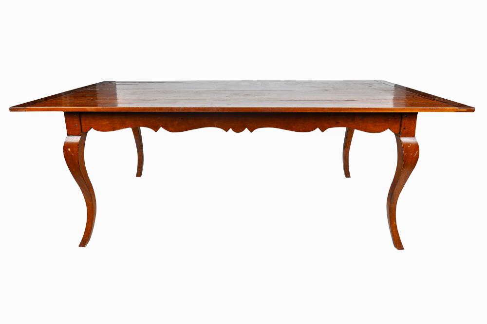 Appraisal: COUNTRY FRENCH STYLE DINING TABLEProvenance A Michael Smith installation inches