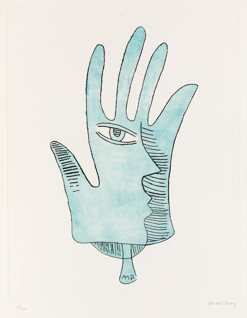 Appraisal: MAN RAY Senza Titolo Color etching and aquatint x mm