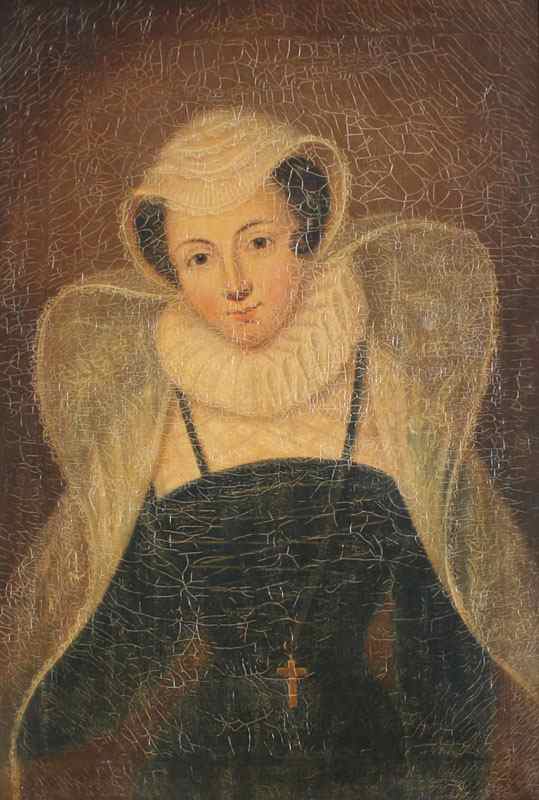 Appraisal: TH CENTURY OIL CANVAS OF MARY QUEEN OF SCOTS ''