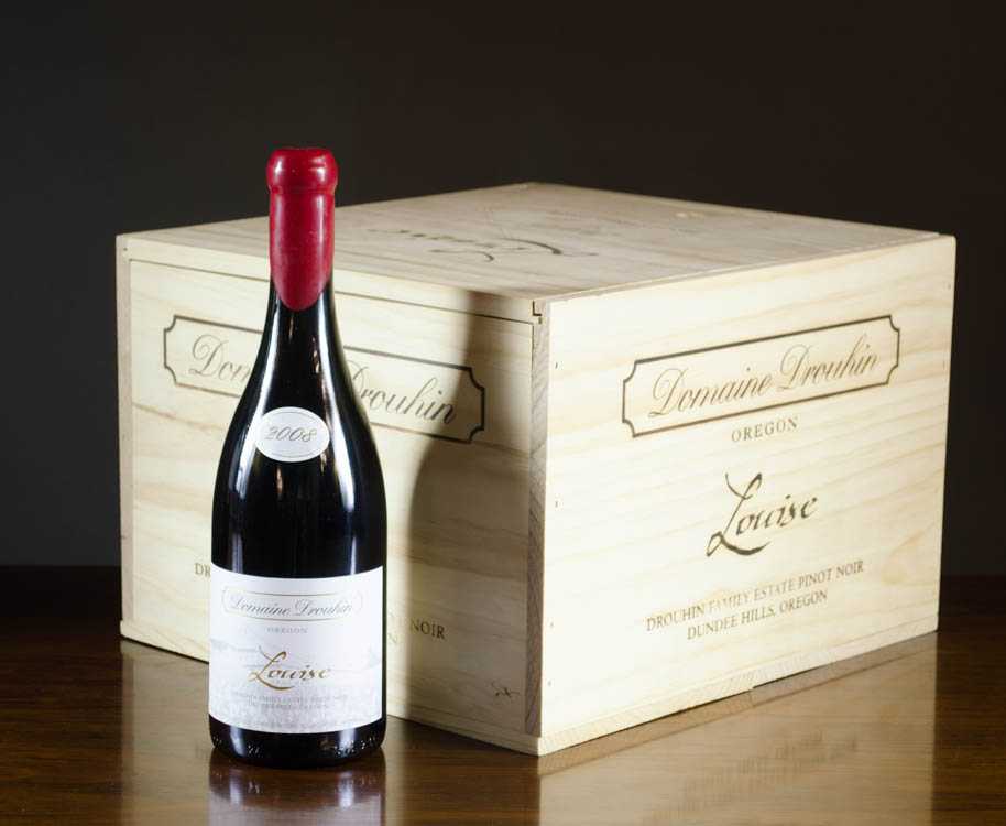 Appraisal: FIVE BOTTLES OF VINTAGE OREGON RED WINE Domaine Drouhin Pinot