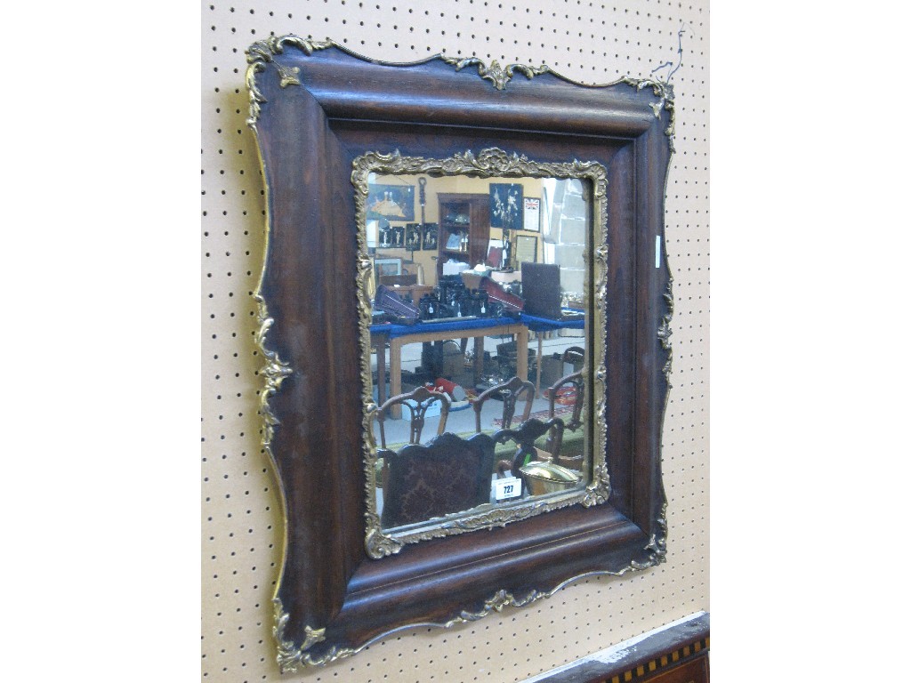 Appraisal: Parcel gilt cushion framed wall mirror