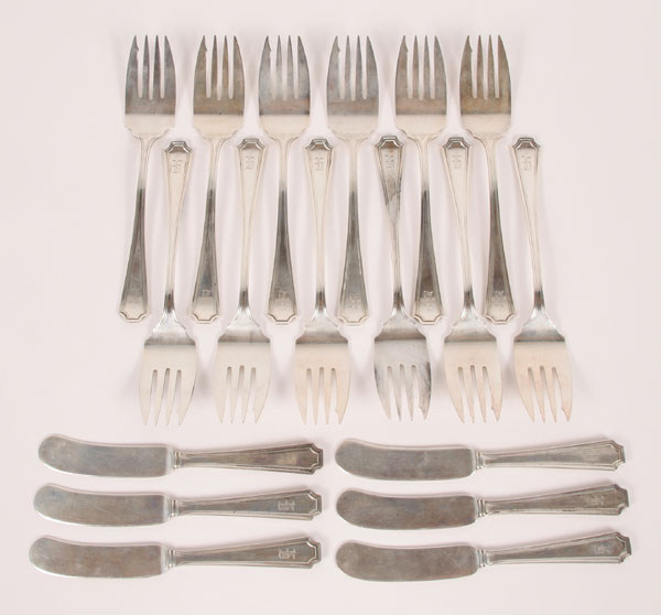 Appraisal: Wm B Durgin Co sterling silver flatware in the Fairfax