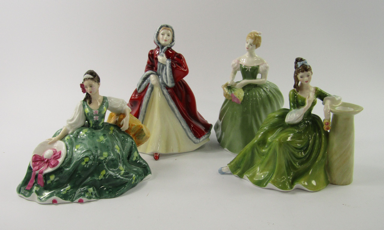 Appraisal: Four Royal Doulton figures comprising Rachel HN Clarissa HN Secret