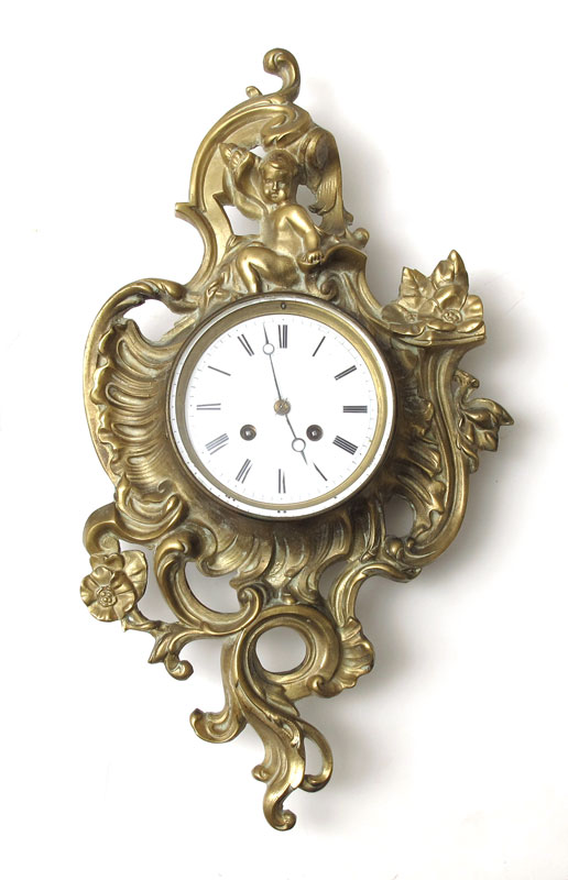 Appraisal: FRENCH JAPY FRERES CARTEL CLOCK WITH PUTTI th century French