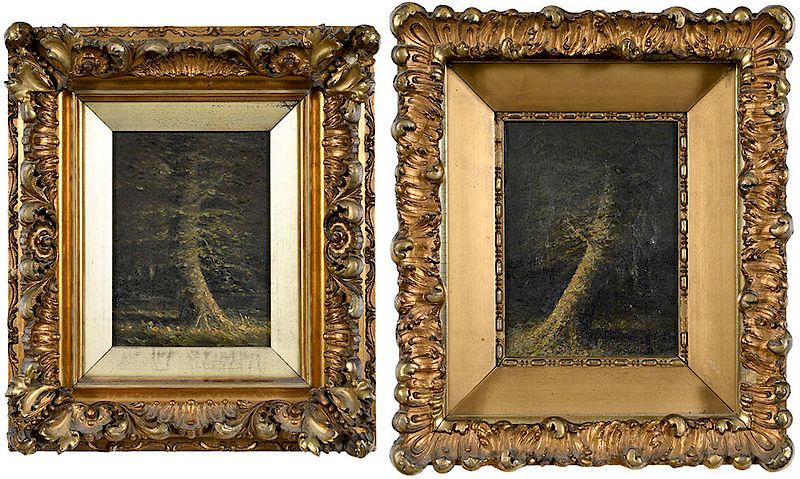 Appraisal: Harvey Joiner Kentucky - A pair Beech Trees signed lower