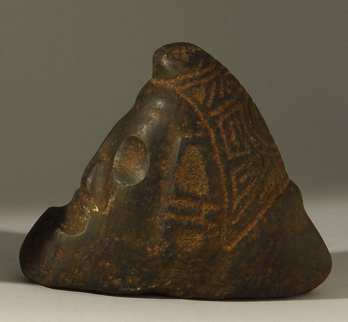 Appraisal: TAINO STONE CARVING In the form of a human head