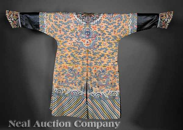 Appraisal: A Chinese Kesi Dragon Robe early-to-mid th c finely woven