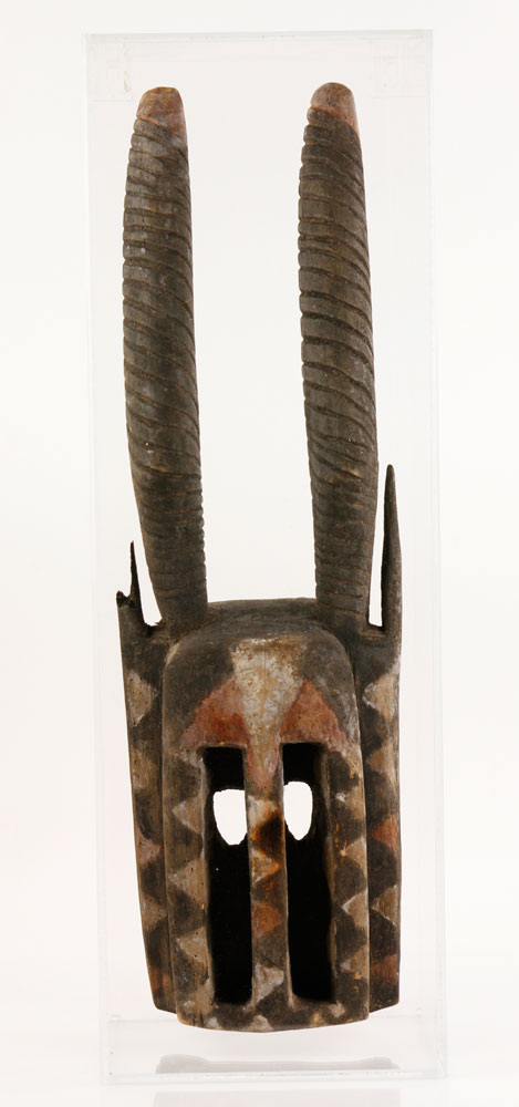 Appraisal: - Carved African Mask Carved African mask in the form