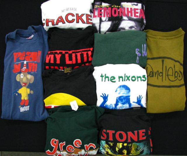 Appraisal: Lot of ten Vintage Concert T-Shirts all XL Lemonheads Gin