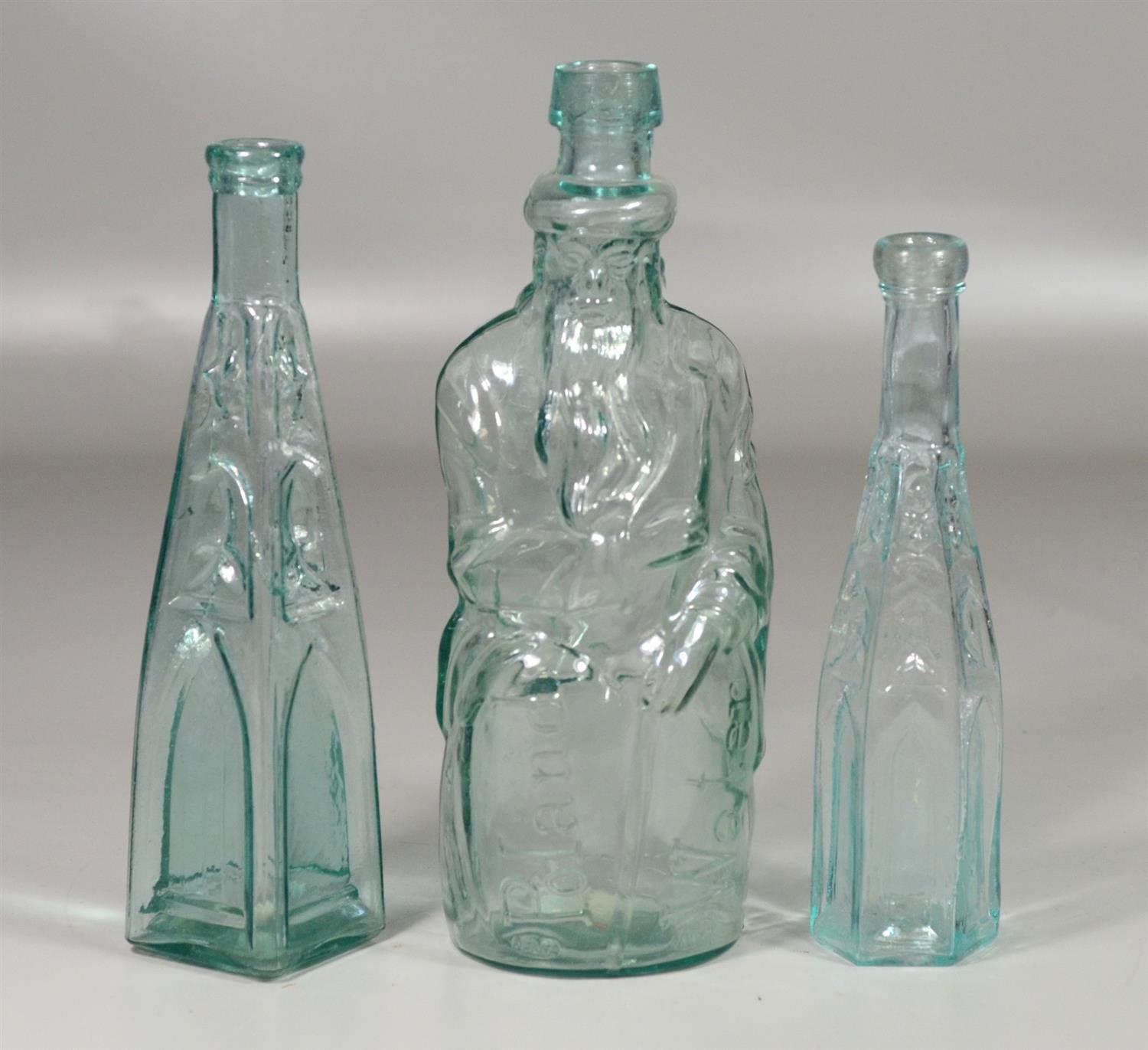 Appraisal: Aqua Poland Water Moses bottle Ricker and Sons h aqua