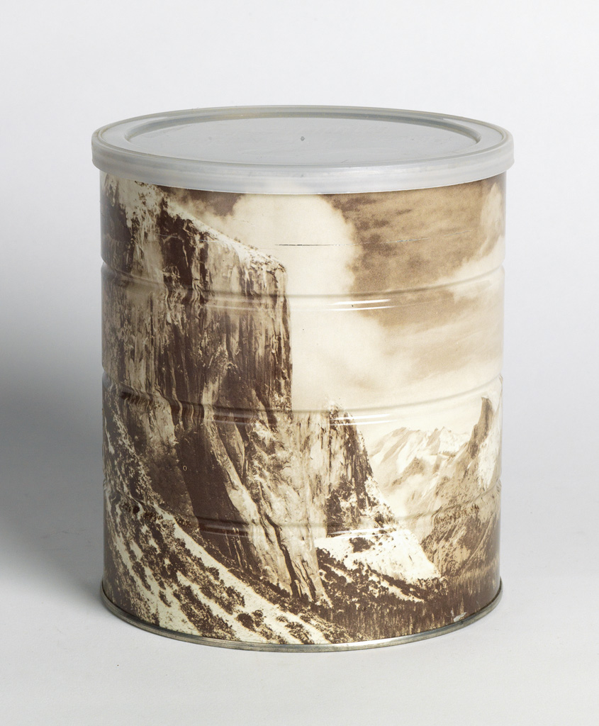 Appraisal: ANSEL ADAMS Hills Brothers coffee can with a wraparound image