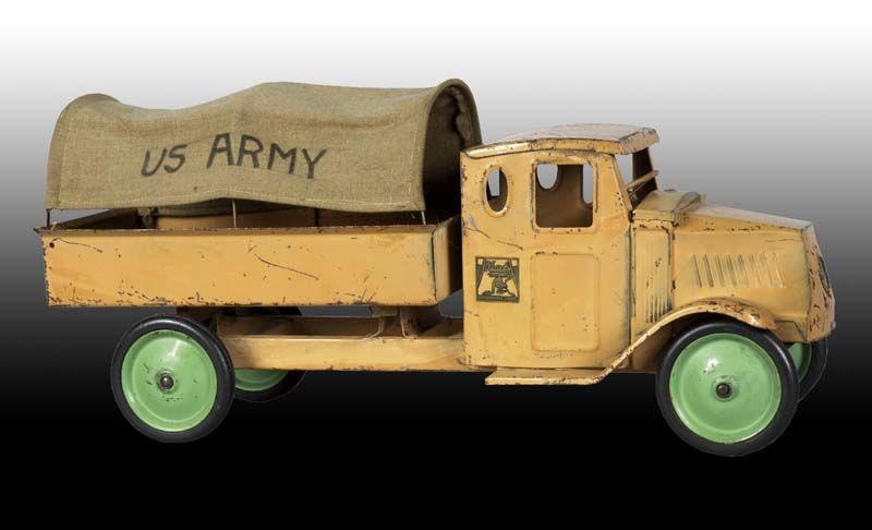 Appraisal: Pressed Steel Steelcraft Army Truck Toy Description '' L Circa