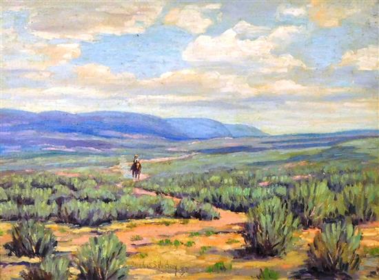 Appraisal: Cornelius Salisbury American - Sage Brush Trail oil on board