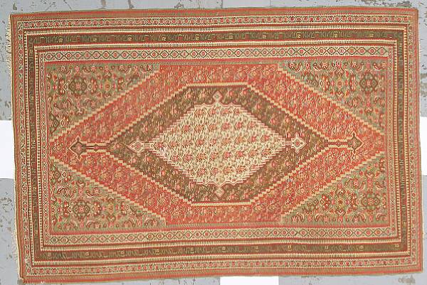 Appraisal: A Senneh kilim Central Persia late th century size approximately