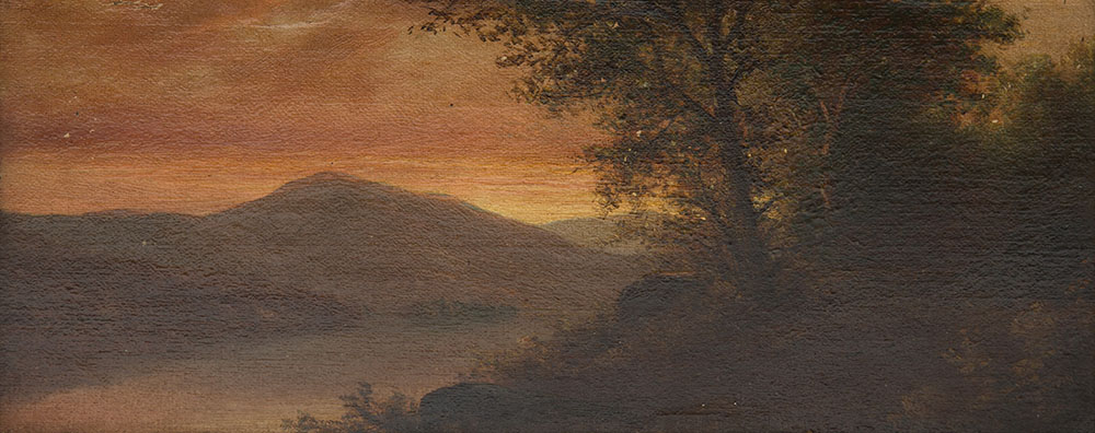 Appraisal: HUDSON RIVER SCHOOL WHITE MOUNTAIN PAINTING Oil Canvas Board possibly