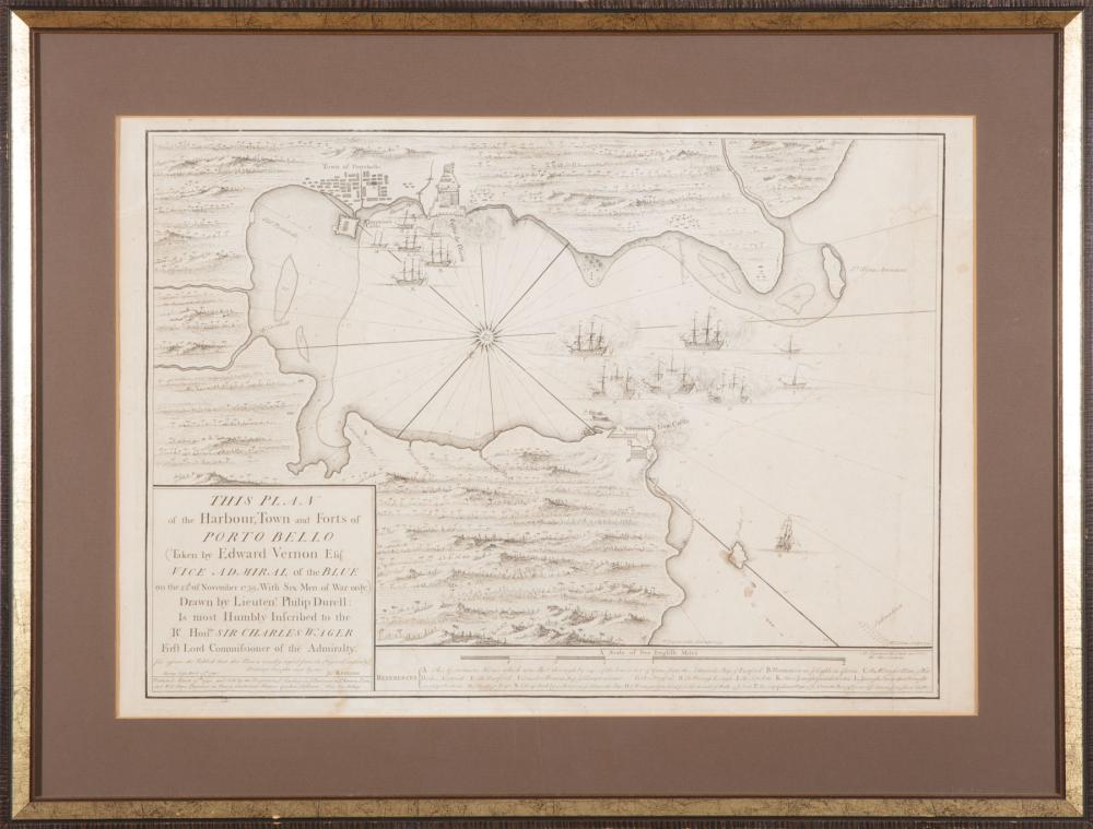 Appraisal: William Henry Toms English - This Plan of the Harbour