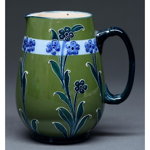 Appraisal: A James Macintyre Co Florian ware jug designed by William