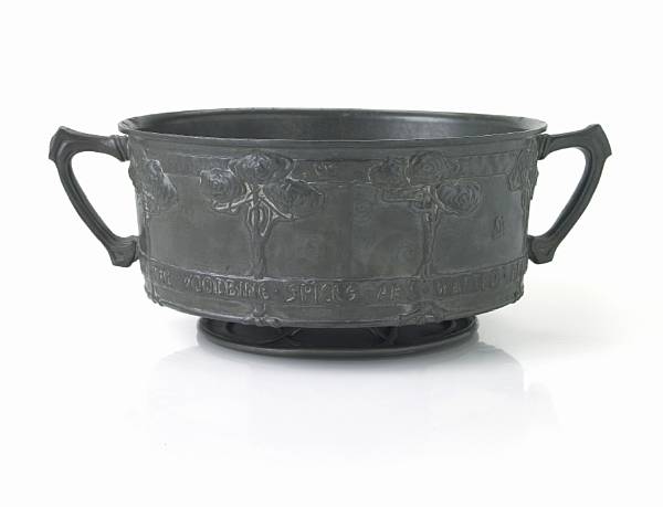 Appraisal: A Liberty amp Co Tudric pewter footed bowl designed by