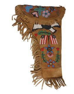 Appraisal: NATIVE AMERICAN HOLSTER Late th to early th c Plains