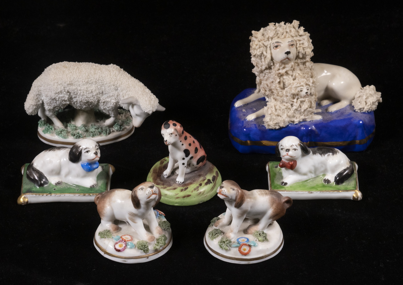 Appraisal: PORCELAIN ANIMAL FIGURINES Group of Assorted Figurines th c mostly