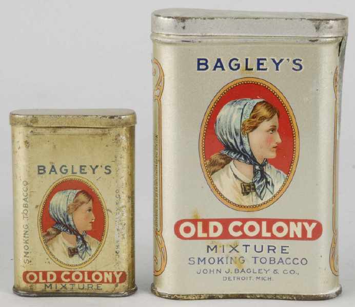 Appraisal: Lot of Bagley's Tobacco Tins Description Includes one Bagley's Old