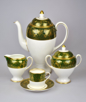 Appraisal: A Wedgwood 'Florentine' bone china coffee service comprising coffee pot