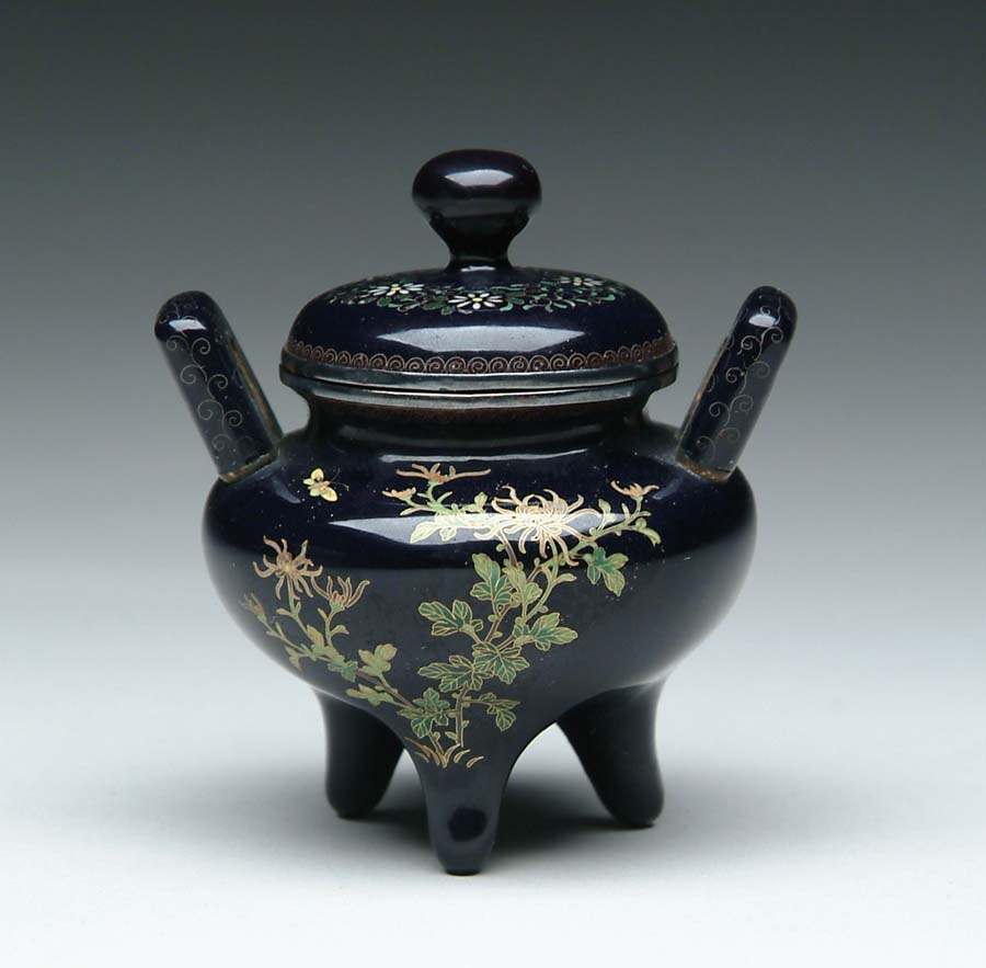 Appraisal: JAPANESE CLOISONNE JAR Outstanding Cloisonne jar has intricate detail of