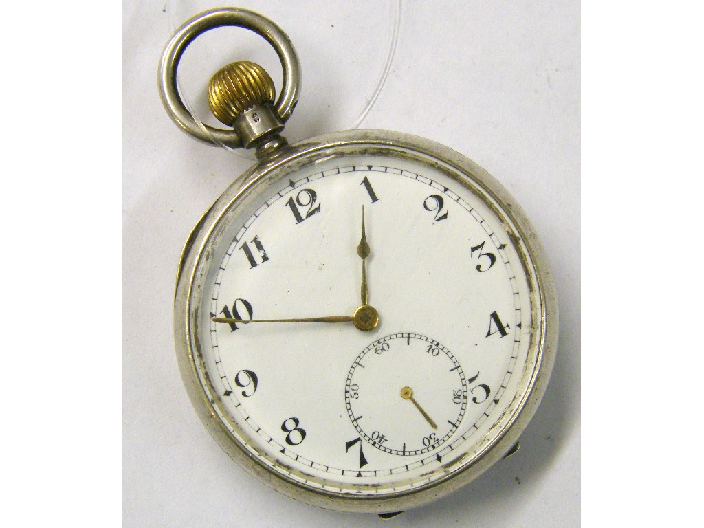 Appraisal: Swiss silver lever pocket watch the gilt jewelled movement inscribed