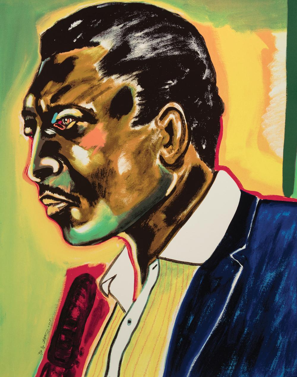 Appraisal: Frederick J Brown American Georgia - John Coltrane serigraph on