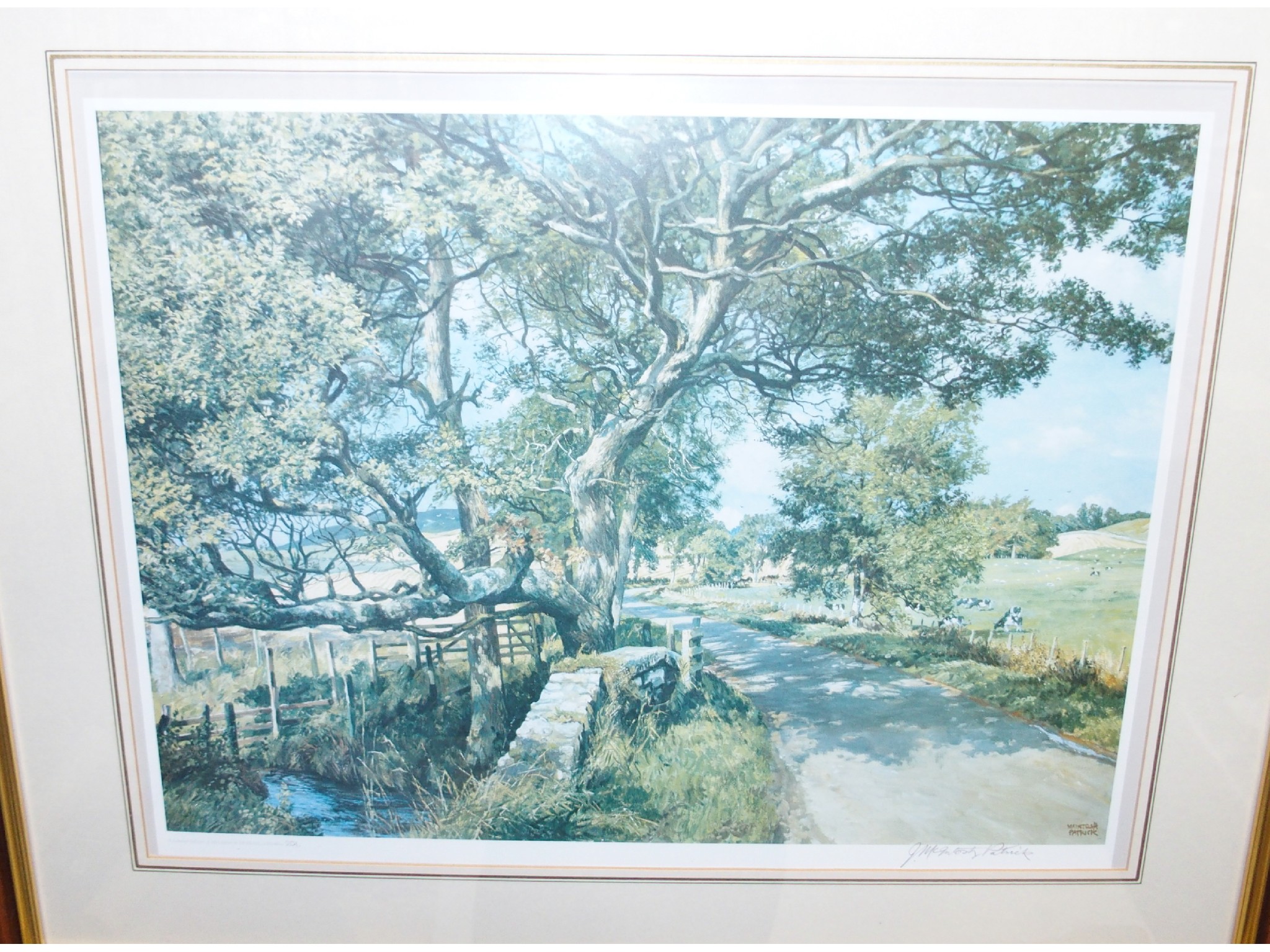 Appraisal: JAMES MCINTOSH PATRICK The old oak signed and numbered limited