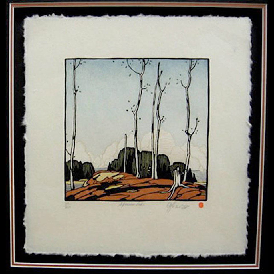 Appraisal: SPARROW LAKE ALFRED JOSEPH CASSON - CANADIAN LINOCUT Sheet size