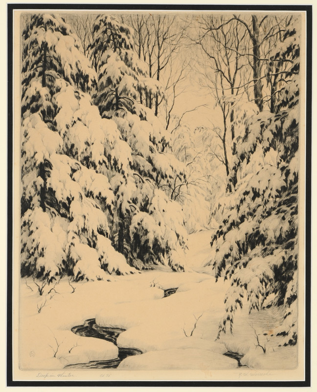 Appraisal: WOICESKE Ronau William American - ''Deep in Winter'' Depicts a