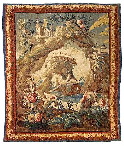 Appraisal: A European Tapestry Belgium th century size approximately ft in