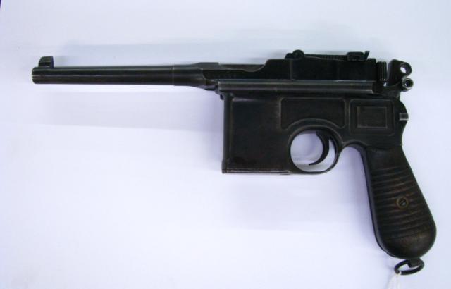 Appraisal: Mauser Broomhandle semi-automatic mm caliber not marked serial number on