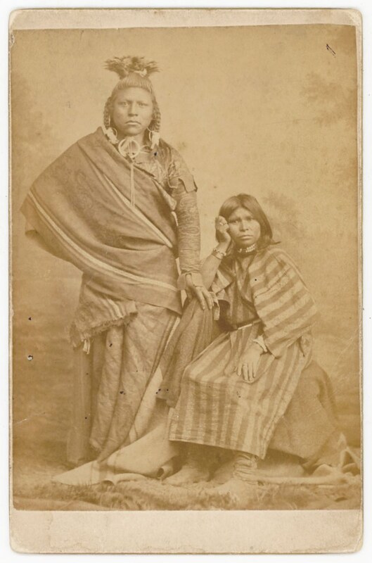 Appraisal: NATIVE AMERICAN COUPLE SALT LAKE CITY UTAH Cabinet card These