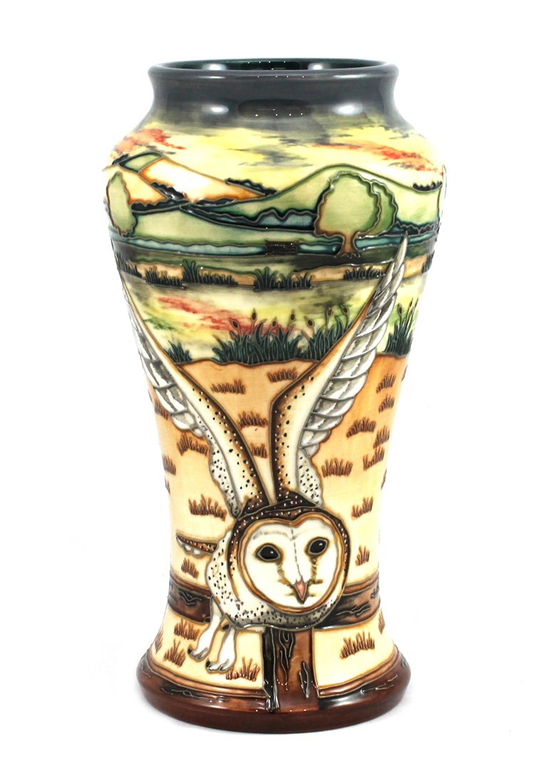 Appraisal: A Moorcroft pottery vase 'Elegy' pattern Ltd Edition by Angela