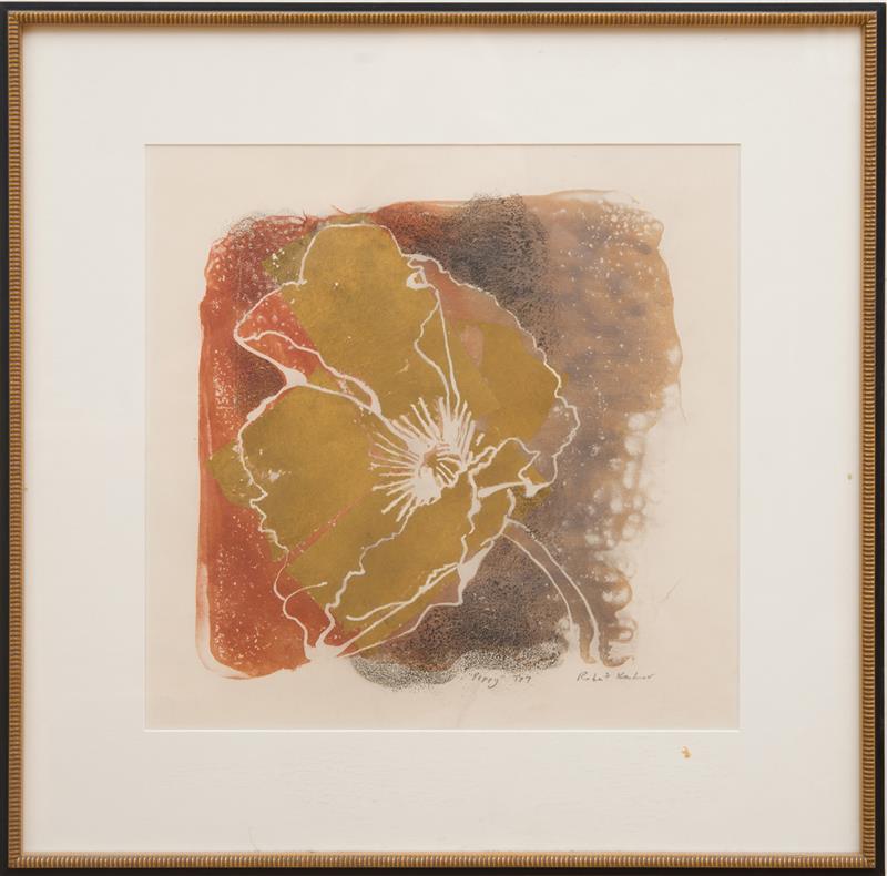 Appraisal: ROBERT KUSHNER b POPPY Lithograph in colors on wove paper