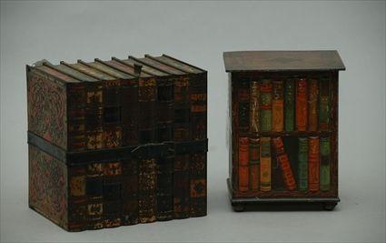 Appraisal: Two Book-Form Biscuit Tins