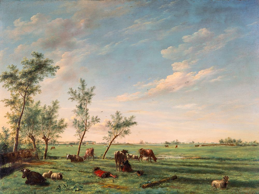 Appraisal: TH CENTURY CONTINENTAL SCHOOL TH CENTURY CONTINENTAL SCHOOL Pastoral Landscape